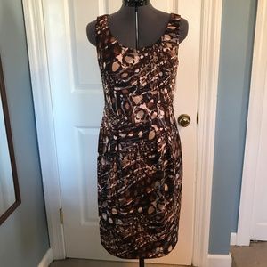 Jones NY Browns, tan and blue Dress Size 6